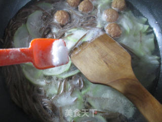 小肉丸夜开花荞麦面的做法步骤：7