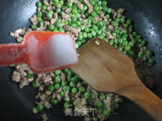 肉末炒青豆的做法步骤：9