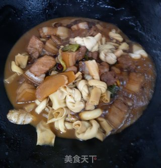 百叶结烧肉的做法步骤：9