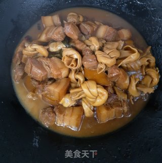 百叶结烧肉的做法步骤：10