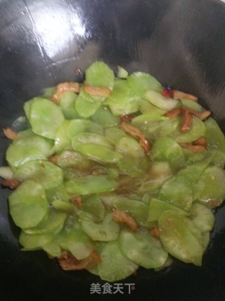 腊味莴苣片的做法步骤：5