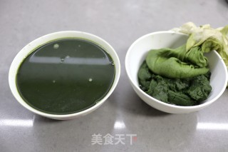 春笋豆干猪肉青团的做法步骤：4