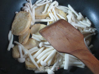 白玉菇烧鲜素鸡的做法步骤：4