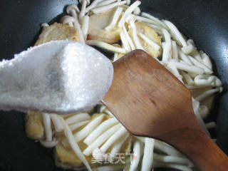 白玉菇烧鲜素鸡的做法步骤：8