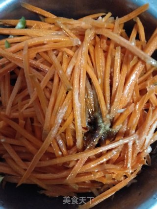 凉拌胡萝卜丝的做法步骤：5