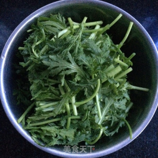 蒜香茼蒿的做法步骤：3
