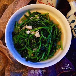 蒜香茼蒿的做法步骤：9