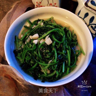 蒜香茼蒿的做法步骤：10