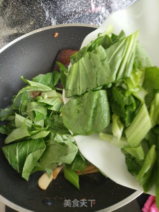 杏鲍菇炒油菜的做法步骤：11