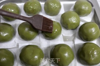 咸蛋黄肉松青团的做法步骤：14