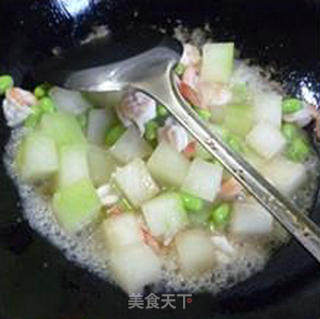 毛豆凤尾虾冬瓜的做法步骤：10
