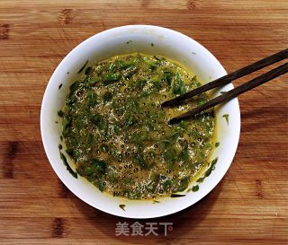 香椿煎蛋的做法步骤：5
