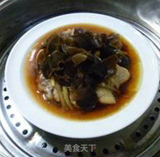 黑木耳蒸中翅的做法步骤：9