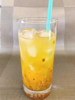百香果柠檬蜂蜜冰饮的做法步骤：5