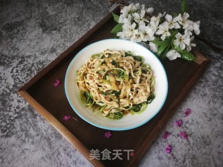 马兰头炒千张的做法步骤：10