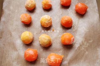 蛋黄肉松青团的做法步骤：2