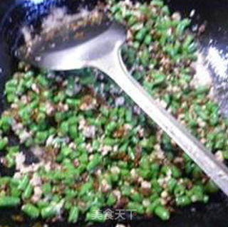 芽菜肉末炒带豆的做法步骤：9