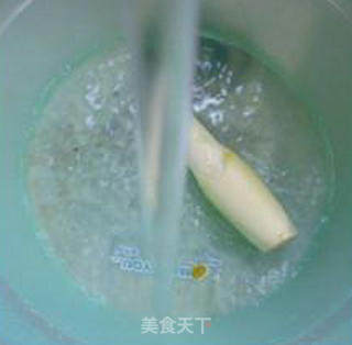 开洋扁豆炒茭白的做法步骤：4