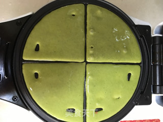 抹茶华夫饼的做法步骤：9