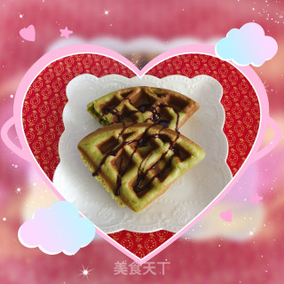 抹茶华夫饼的做法步骤：13