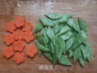 扁豆春笋蒸卤面的做法步骤：4