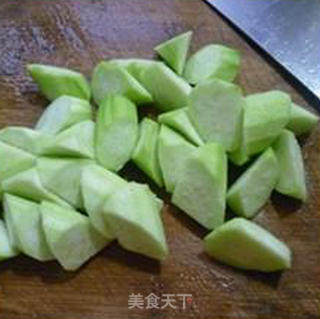 蒜片丝瓜凤尾虾的做法步骤：5