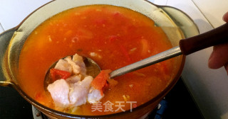 没刺的鱼肉，番茄鱼汤的做法步骤：8