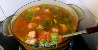 没刺的鱼肉，番茄鱼汤的做法步骤：9