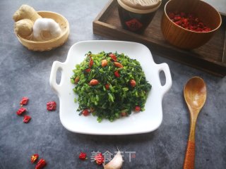 凉拌茼蒿的做法步骤：7