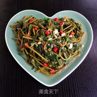 蒜炒野菜的做法步骤：7
