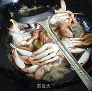蒲瓜炒花蟹的做法步骤：7