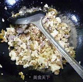 瘦肉榨菜鸡刨豆腐的做法步骤：6