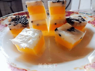 三色小方糕的做法步骤：9