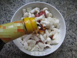 蒸海鲜菇肉末的做法步骤：5