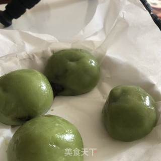 菠菜豆沙青团的做法步骤：3