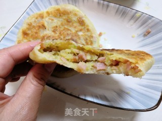 包菜粉条火腿馅饼的做法步骤：28