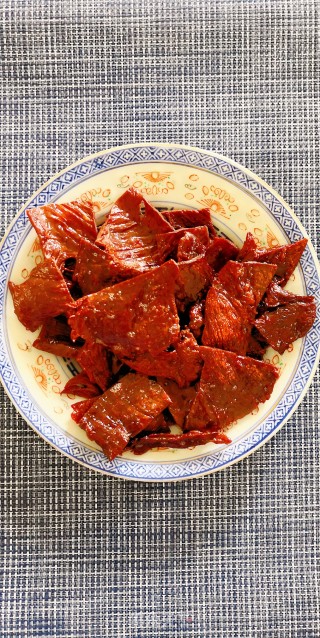 香煎牛肉干的做法步骤：6