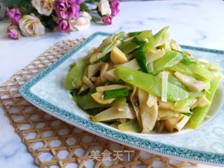 清炒双笋的做法步骤：5