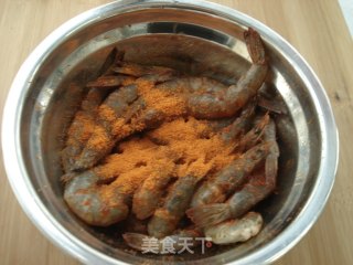 奥尔良煎大虾的做法步骤：3