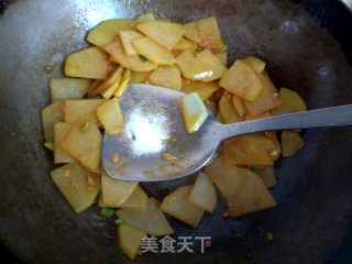 尖椒土豆片小炒肉的做法步骤：8