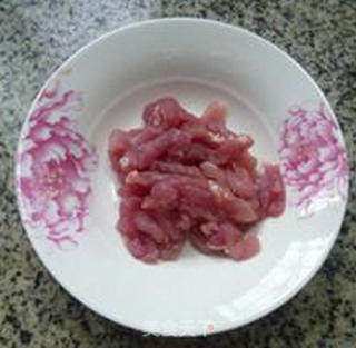 肉丝炒五号菜的做法步骤：2