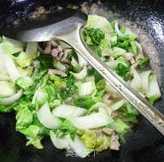 肉丝炒五号菜的做法步骤：9