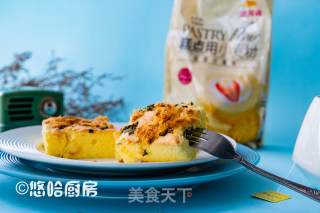 葱香肉松蛋糕的做法步骤：10