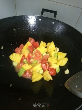甜酸菠萝鱼的做法步骤：6