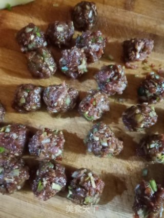 生菜丸子汤的做法步骤：5