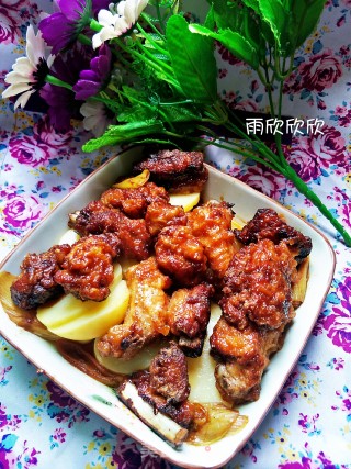 土豆蒸排骨的做法步骤：5
