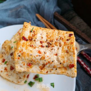 香煎嫩豆腐的做法步骤：9