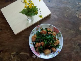 #春菜集#     韭菜炒鸡蛋豆腐的做法步骤：12
