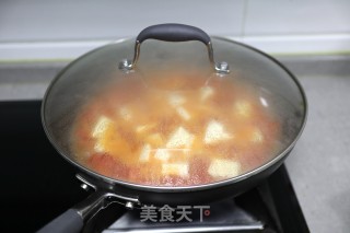 金针菇番茄豆腐汤的做法步骤：6