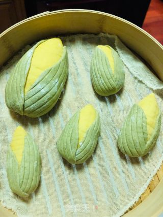 玉米????南瓜包的做法步骤：17